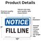 Signmission Fill Line, 10 in W x Rectangle, Vinyl Decal OS-2PACK-NS-D-710-L-12501 - alternate 3